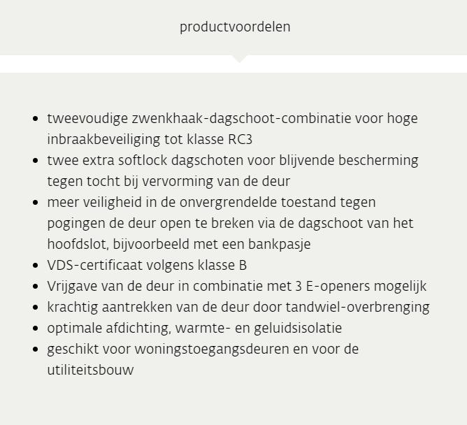 KFV AS2750 meerpuntslot